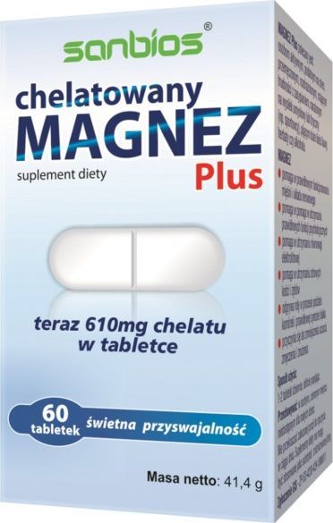Sanbios SANBIOS_Magnez Plus suplement diety 60 tabletek 1