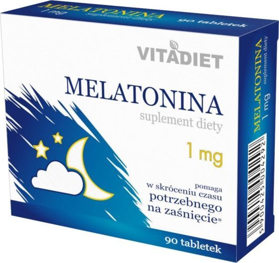 Vitadiet Melatonina 1mg suplement diety 90 tabletek 1