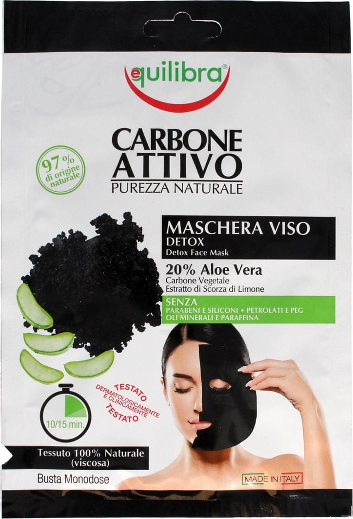  Equilibra Maseczka do twarzy Carbo Detox Face Mask Aloe Vera oczyszczająca 1
