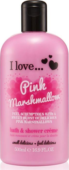 I love Krem pod prysznic i do kąpieli Pink Marshmallow 500ml 1
