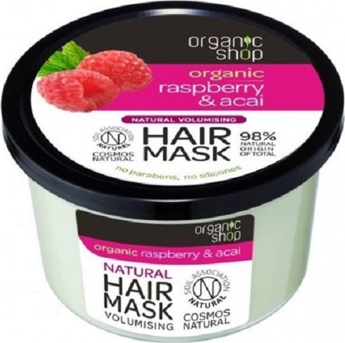  Organic Shop Hair Mask maska nadająca objętość włosów Malina Acai 250ml 1