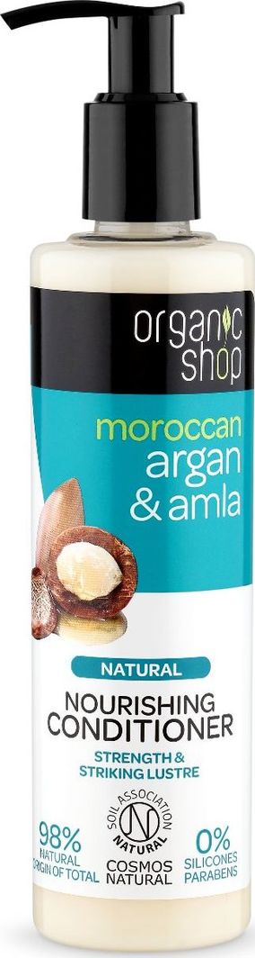 Organic Shop Natural Nourishing Conditioner naturalna wzmacniająca odżywka do włosów Argan Amla 280ml 1