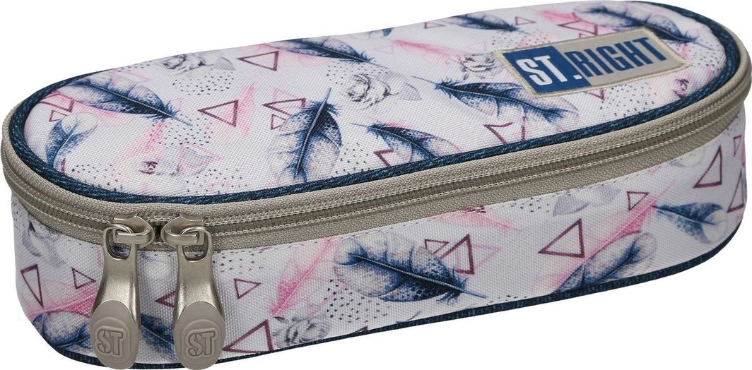 Piórnik St. Majewski Piórnik saszetka usztywniona ST.RIGHT PC-01 Piórka boho 1