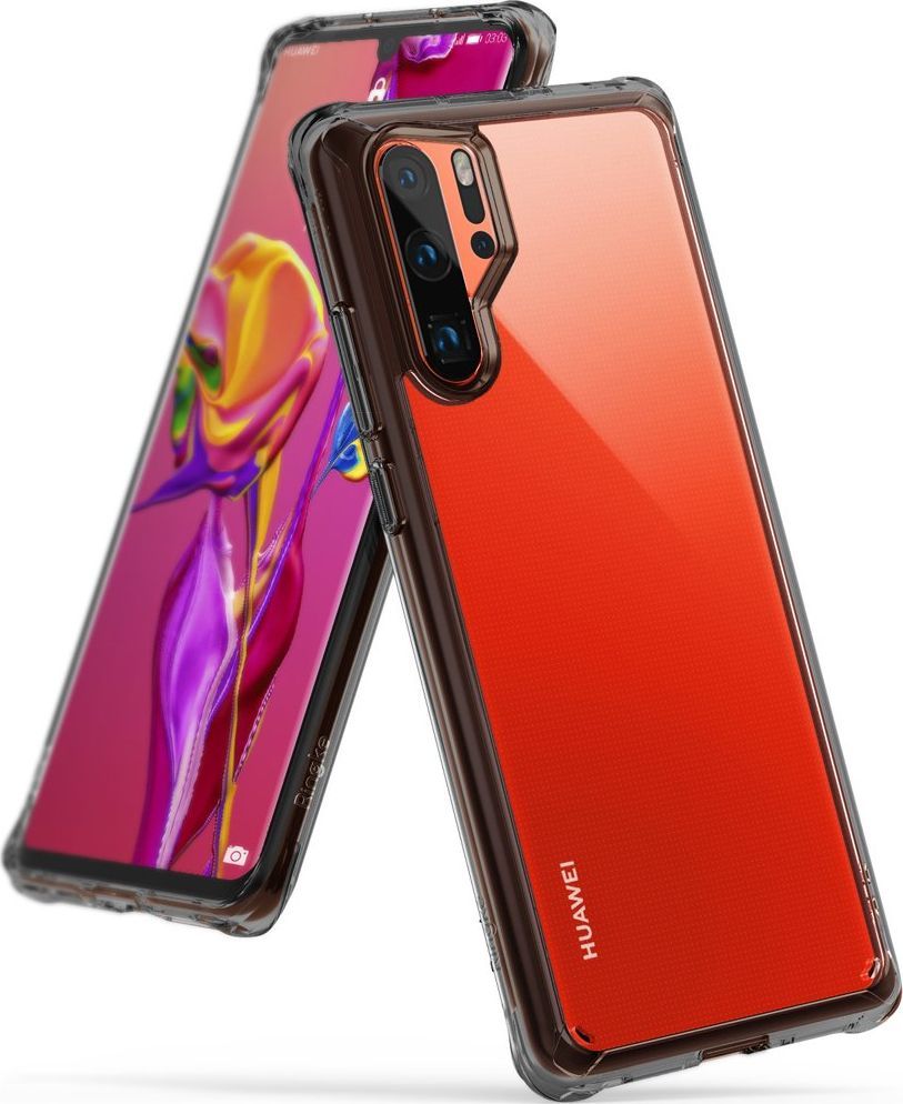 Ringke Ringke Fusion etui pokrowiec z żelową ramką Huawei P30 Pro czarny (FSHW0041) uniwersalny 1
