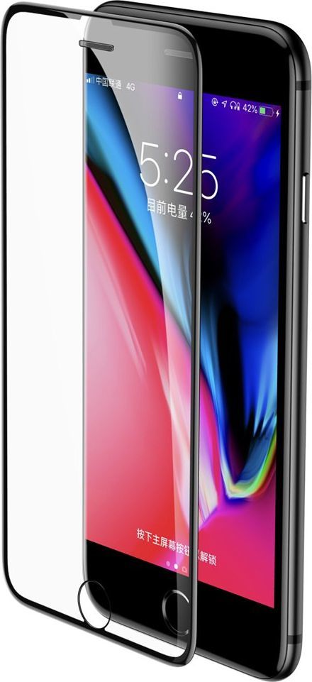 Baseus Baseus Full-screen szkło hartowane 3D na cały ekran z osłoną na głośnik Apple iPhone 8 Plus / 7 Plus / 6S Plus / 6 Plus czarny (SGAPIPH8P-WA01) uniwersalny 1