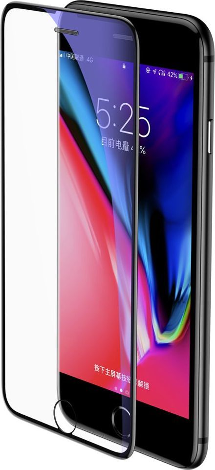 Baseus Baseus Full-screen szkło hartowane 3D Anti-Blue Light na cały ekran z osłoną na głośnik Apple iPhone 8 Plus / 7 Plus / 6S Plus / 6 Plus czarny (SGAPIPH8P-WB01) uniwersalny 1