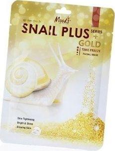 MOODS Maseczka do twarzy Snail Plus Gold Facial Mask przeciwzmarszczkowa 38g 1