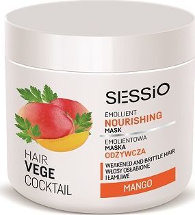 SESSIO Hair Vege Cocktail Emollient Nourishing Mask maska odżywcza do włosów Mango 450g 1