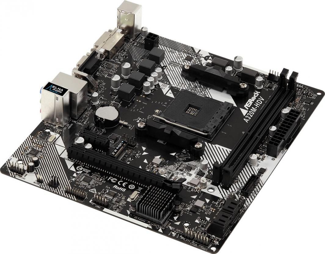 ASRock A320M-HDV マザーボード Ryzen 5 2600 ASRock A320M-HDV R4.0 - Płyta główna - Morele.net