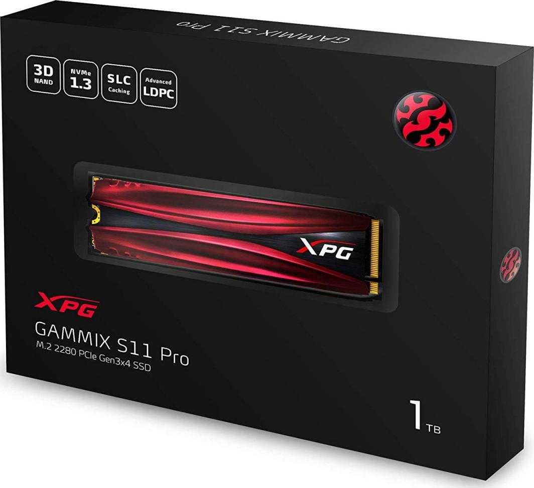 ADATA XPG Gammix S11 Pro 1TB M.2 2280 PCI-E x4 Gen3 NVMe
