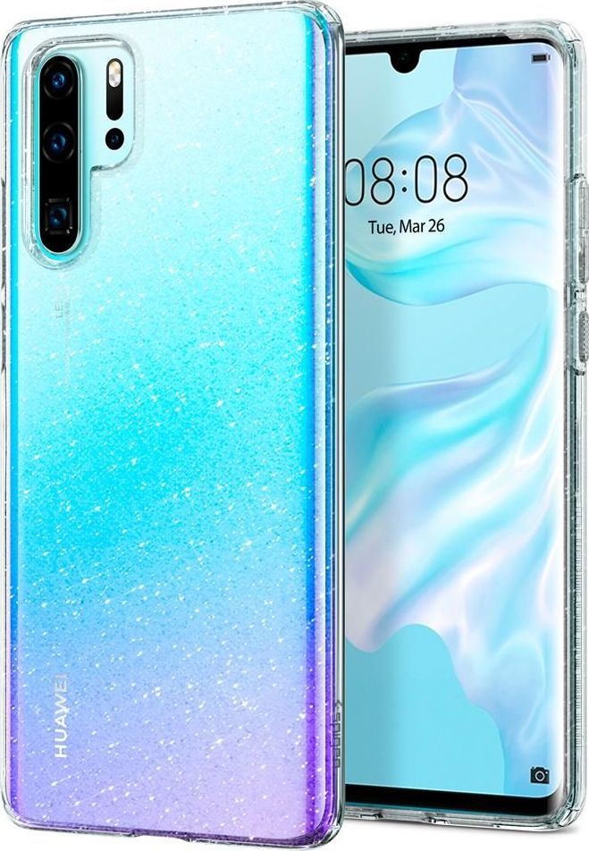 Spigen Nakładka Liquid Crystal Glitter do Huawei P30 Pro Crystal przezroczysta 1