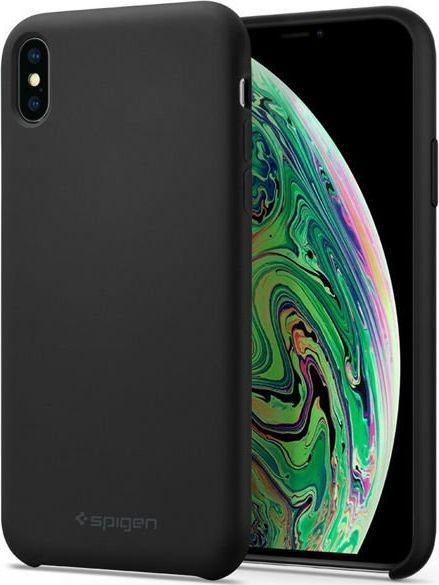 Spigen Nakładka Silicone Fit do Apple iPhone X/Xs czarna 1