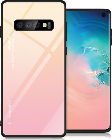 Alogy Etui Aurora Armor do Samsung Galaxy S10 żółto-różowe 01 uniwersalny 1