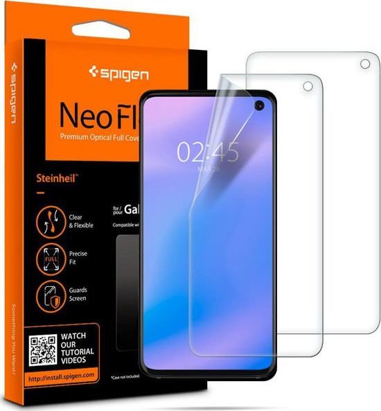 Spigen 2x Folia Spigen Neo Flex HD Samsung Galaxy S10e Case Friendly uniwersalny 1