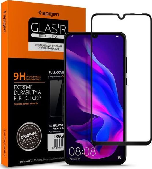 Spigen Szkło Slim FC do etui do Huawei P30 Lite black 1