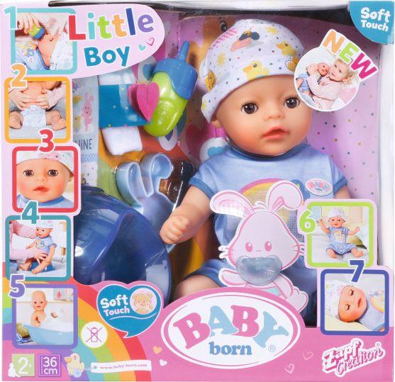 Zapf BABY born® Lalka interaktywna chłopiec 36cm (27338) 1