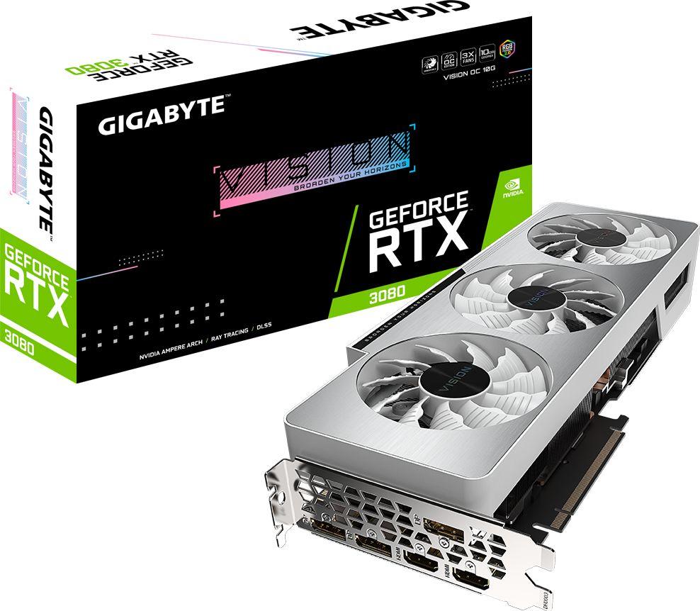 Karta graficzna Gigabyte GeForce RTX 3080 Vision OC 10GB GDDR6X (GV-N3080VISION OC-10GD 2.0) 1