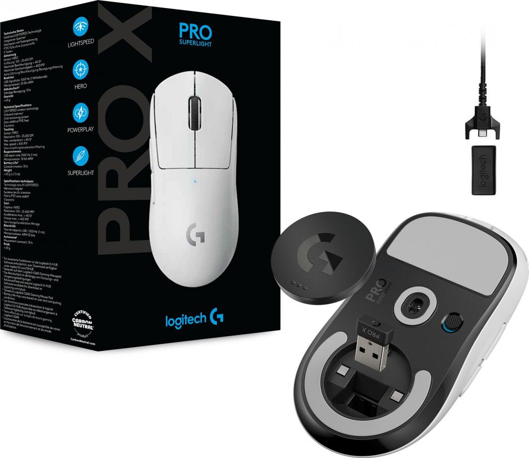 Logitech G Pro X Superlight White (910-005942) - Mysz