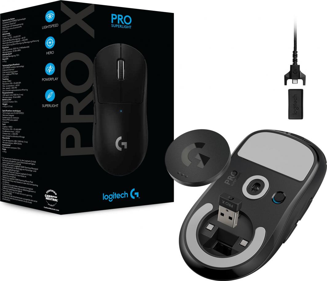 Logitech G Pro X Superlight Black (910-005880) - Mysz