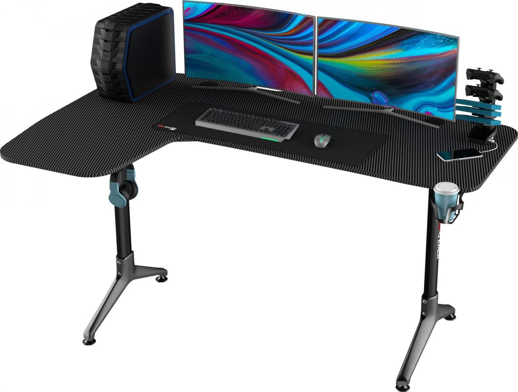 Biurko Pro-Gamer D-7000 Czarne 160 cmx60 cm 1