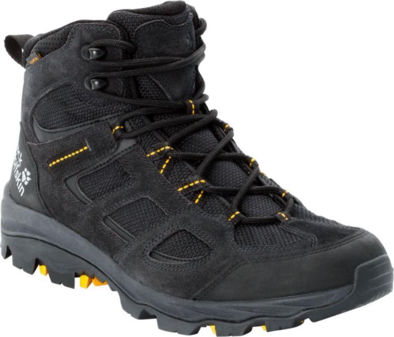 Buty trekkingowe męskie Jack Wolfskin Buty męskie trekkingowe Vojo 3 Texapore Mid M black / burly yellow XT r. 44,5 1