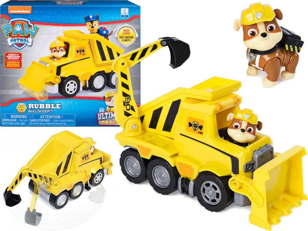Figurka Spin Master Psi Patrol Ultimate Rescue - Spycharka Rubble'a (20106074) 1