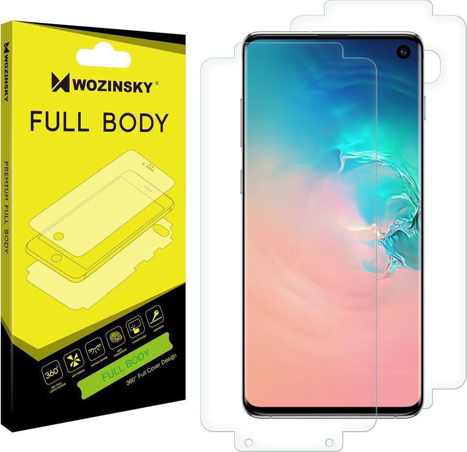 Wozinsky Wozinsky Full Body samoregenerująca się folia ochronna na cały telefon Samsung Galaxy S10 (in-display fingerprint sensor friendly) uniwersalny 1