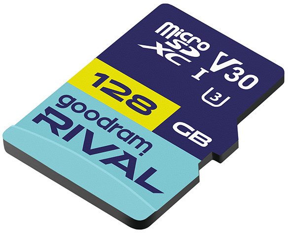 Карта памяти microSD Goodram RIVAL M3AA 128GB V30 UHS-I U3 A2 с адаптером (GGSM3AA-1280R12)