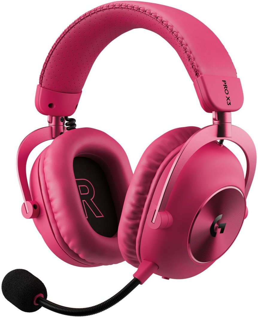 Słuchawki Logitech G Pro X3 Lightspeed Różowe (981-001756)
