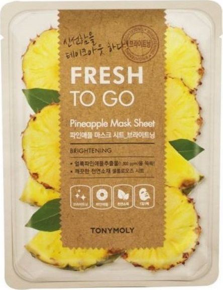 Tonymoly Maseczka do twarzy Fresh To Go Pineapple Mask Sheet rozjaśniająca 1