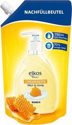 Edeka Mydło w płynie Elkos Mleko i miód 750ml 1
