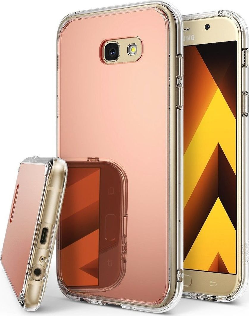 Etui Lustro Mirror Anti shock IPHONE X różowe uniwersalny 1