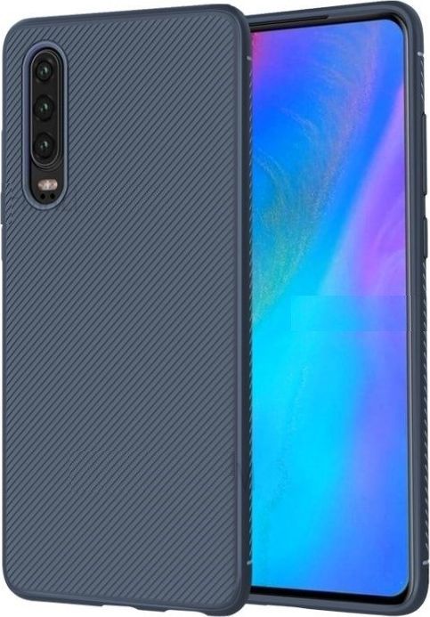 Etui Twill Texture HUAWEI P30 niebieskie uniwersalny 1