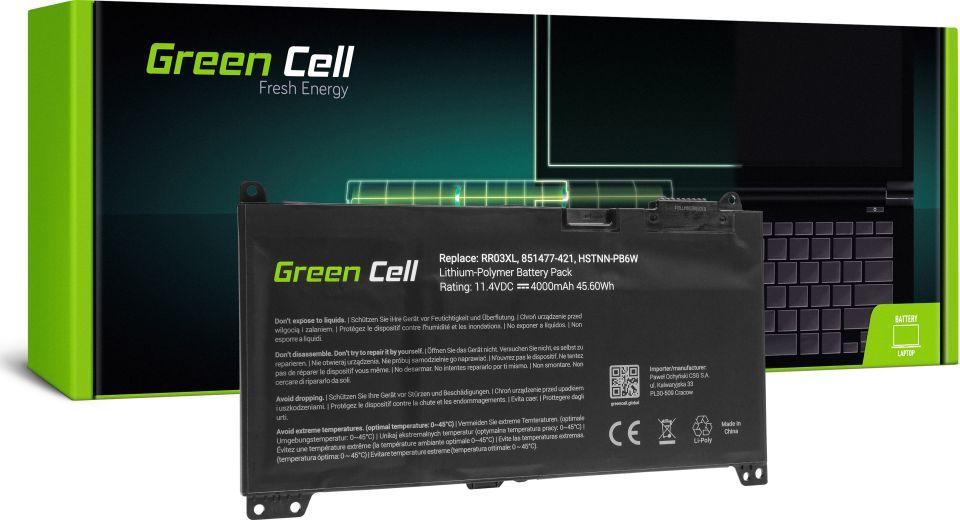 Bateria Green Cell RR03XL do HP ProBook 11.4V 4000mAh (HP122) 1