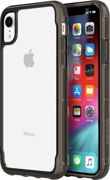 Griffin Griffin Survivor Clear - Etui Iphone Xr (przezroczysty/czarny) 1