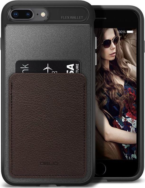 Obliq Obliq Flex Wallet - Etui Iphone 8 Plus / 7 Plus Z Kieszenią Na Kartę (espresso) 1