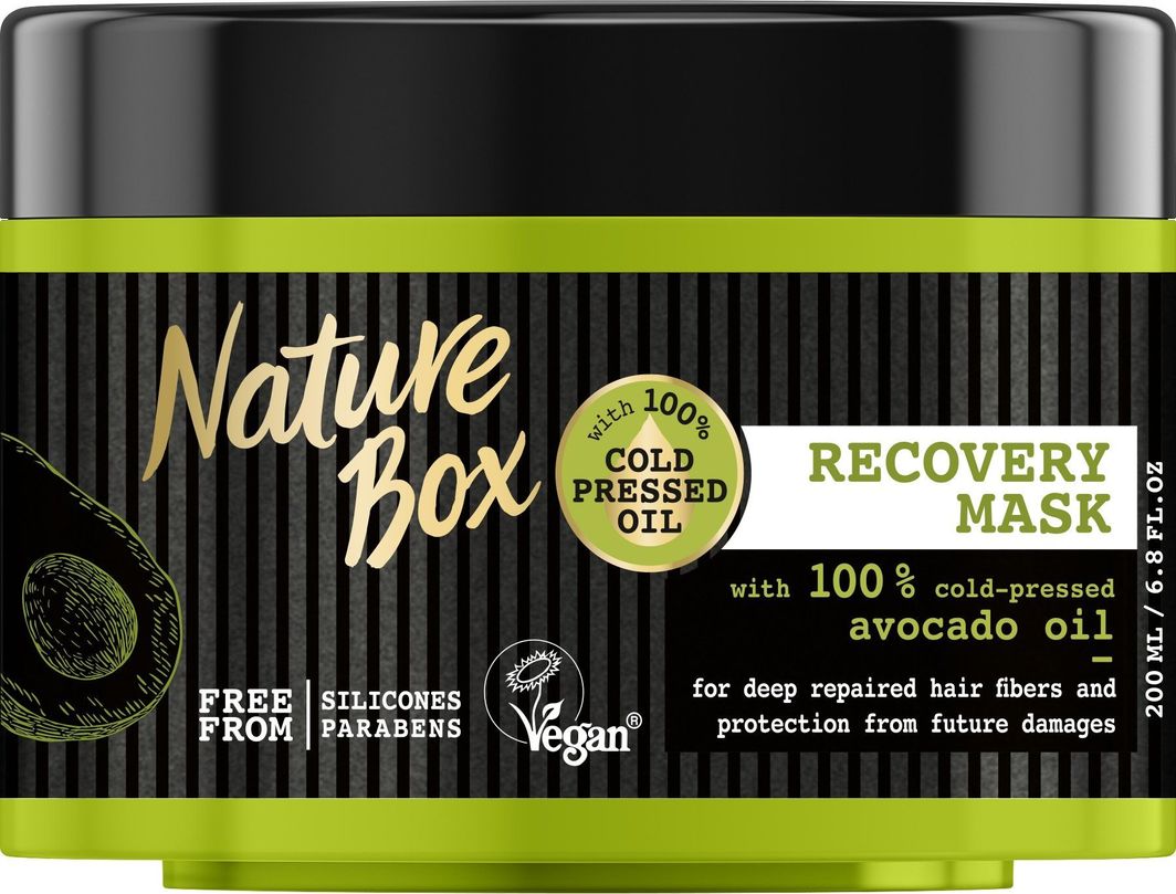 Nature Box Plaukų kaukė su avokadų aliejumi NATURE BOX Avocado 200 ml 1