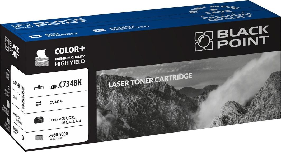 Toner Black Point LCBPLC734BK Black Zamiennik C734A1KG (BLLOPC734BKBW) 1