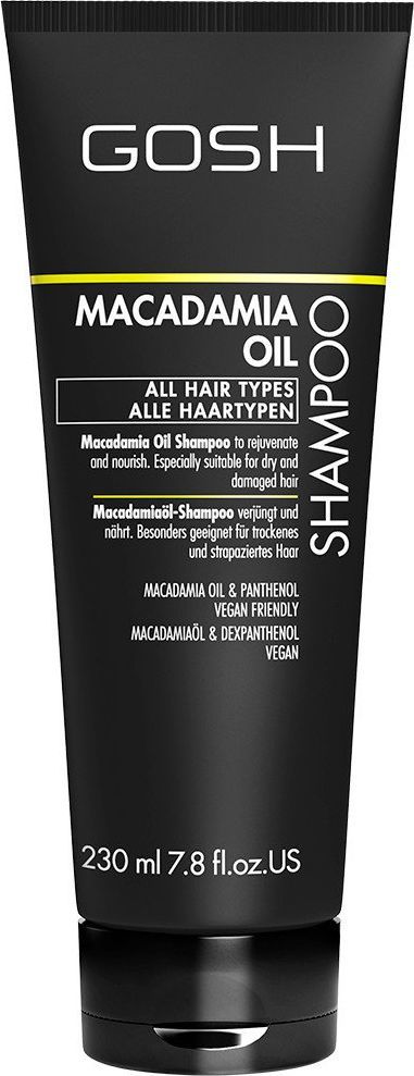Gosh Maitinamasis plaukų šampūnas Gosh Macadamia Oil 230 ml 1