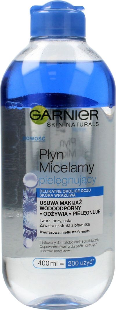 Garnier Skin Naturals Płyn micelarny pielęgnujący dwufazowy z bławatkiem 400ml 1