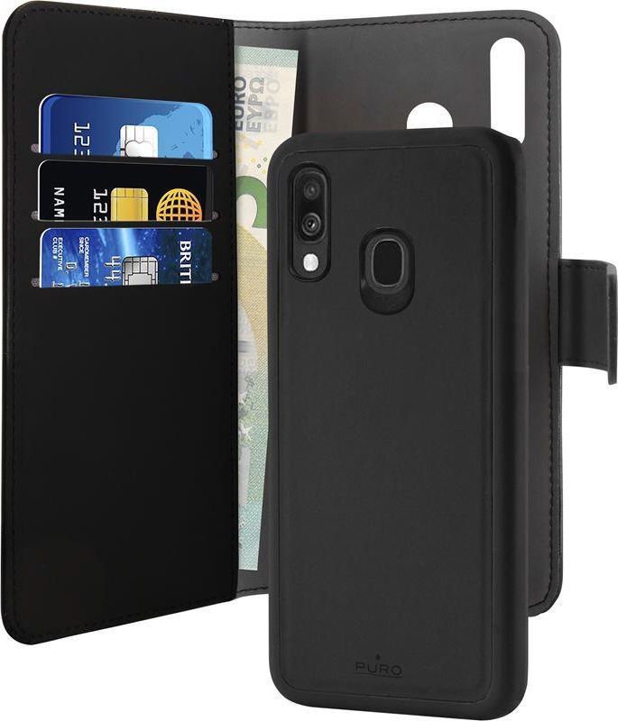Puro Puro Wallet Detachable Samsung A40 A405 2w1 czarne/black SGA40BOOKC3BLK 1