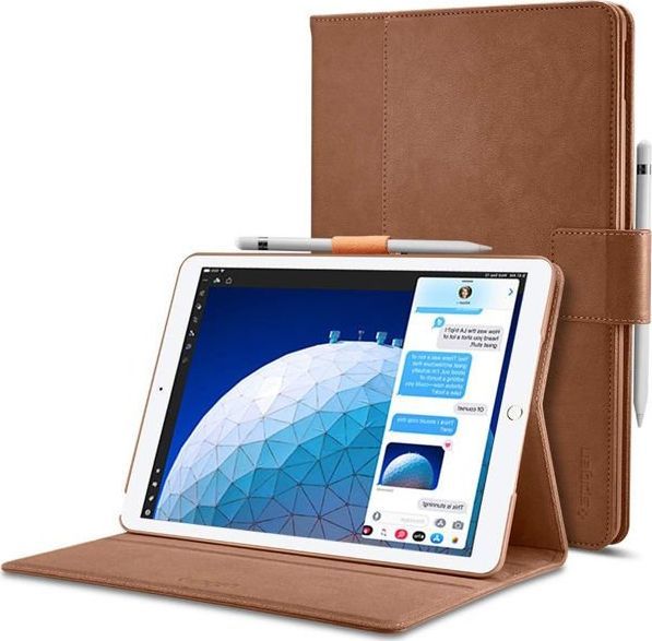 Etui na tablet Spigen Etui Spigen Stand Folio do Apple iPad Air 3 2019/ Pro 10.5 Brown uniwersalny 1