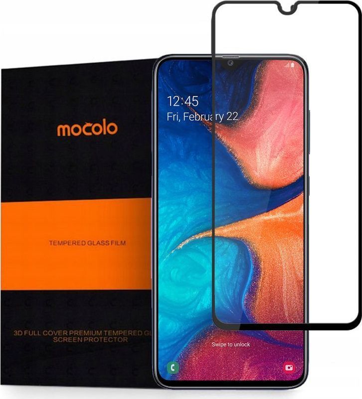 Mocolo SZKŁO HARTOWANE MOCOLO TG+FULL GLUE GALAXY A10 BLACK 1