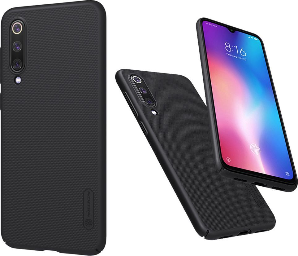 Nillkin Etui Nillkin Frosted Shield Mi 9 SE - Black uniwersalny 1
