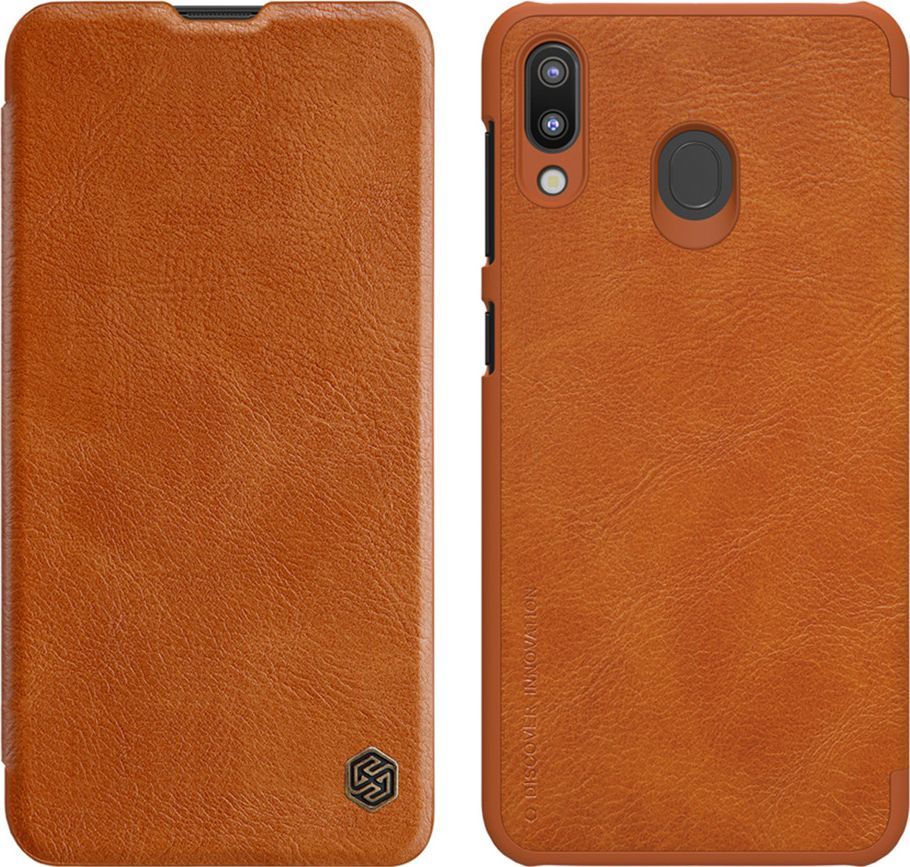 Nillkin Etui Nillkin QIN Samsung Galaxy M20 - Brown uniwersalny 1