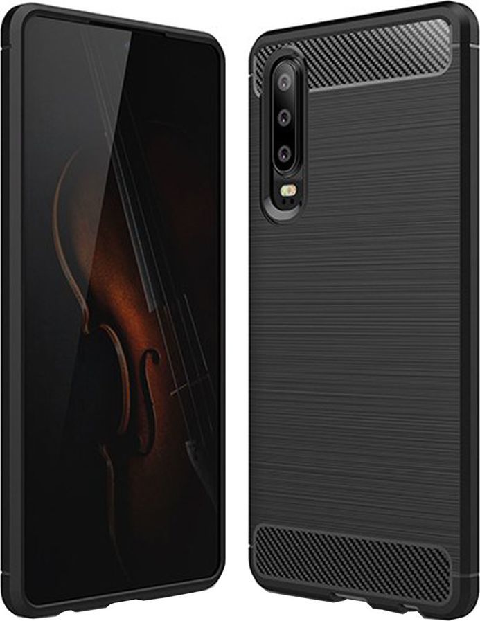Etui Carbon Case Huawei P30 - Black uniwersalny 1