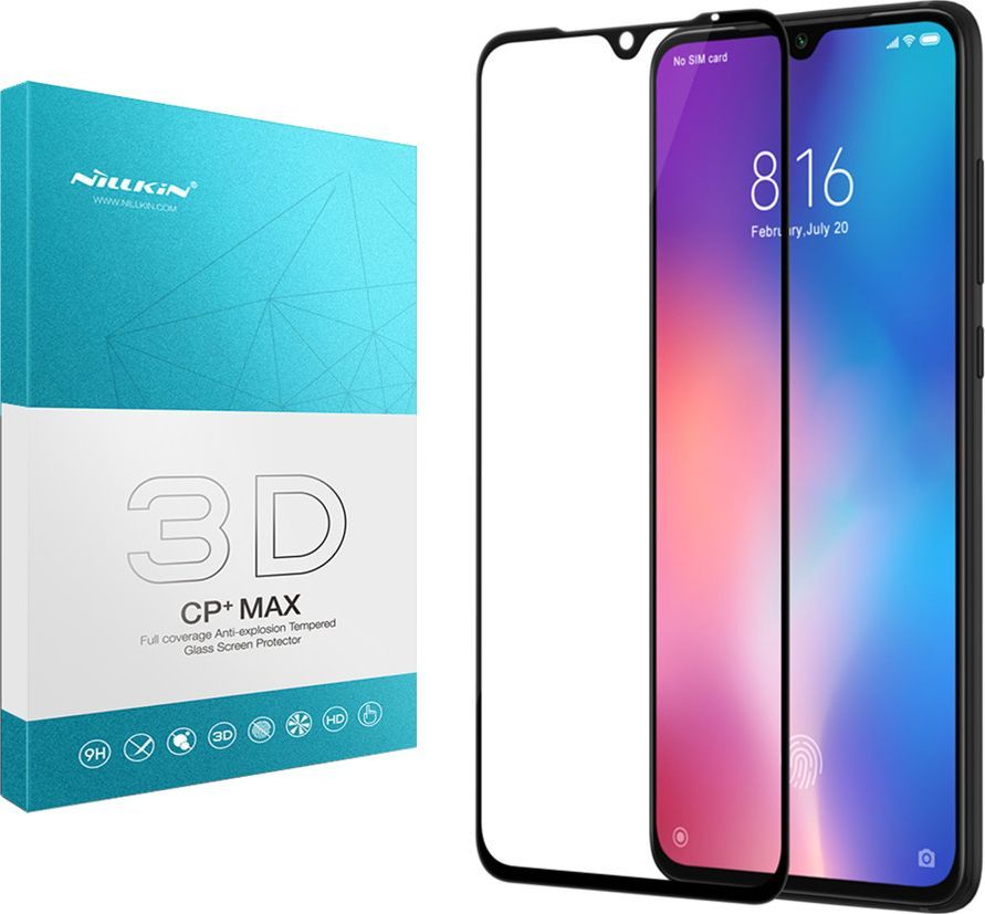 Nillkin Szkło ochronne 3D CP Xiaomi Mi 9 czarne-3D CP Xiaomi Mi 9 1