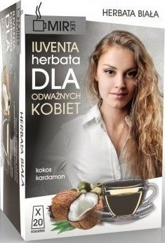 MIR-LEK MIR-LEK_Iuventa Herbata Dla Odważnych Kobiet herbata biała Kokos i Kardamon 20 saszetek 1