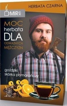 MIR-LEK MIR-LEK_Moc Herbata Dla Odważnych Mężczyzn herbata czarna Goździki i Skórka Pomarańczy 20 saszetek 1