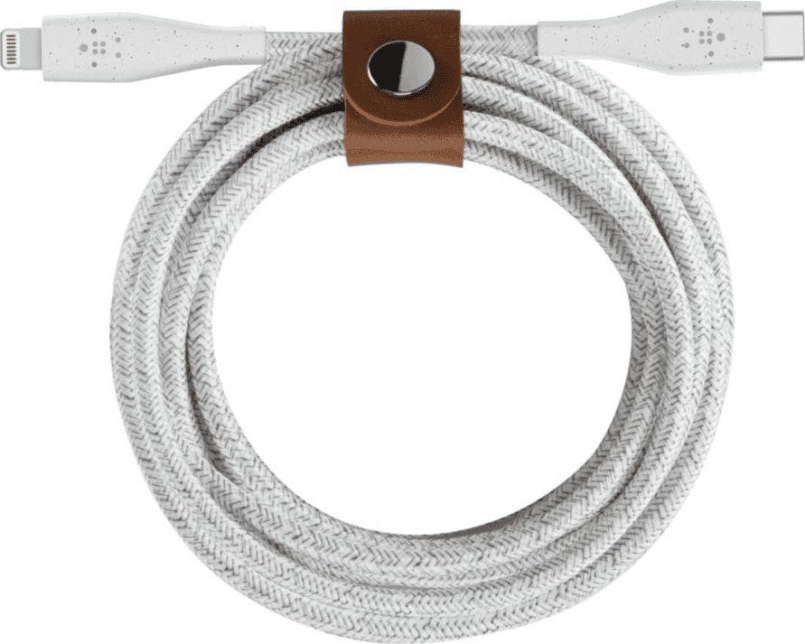 Kabel USB Belkin USB-C - Lightning 1.2 m Biały (F8J243bt04-WHT) 1